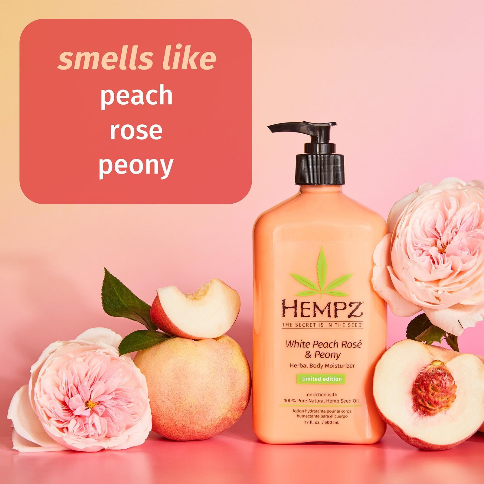 White Peach Rosé & Peony Herbal Body Moisturizer