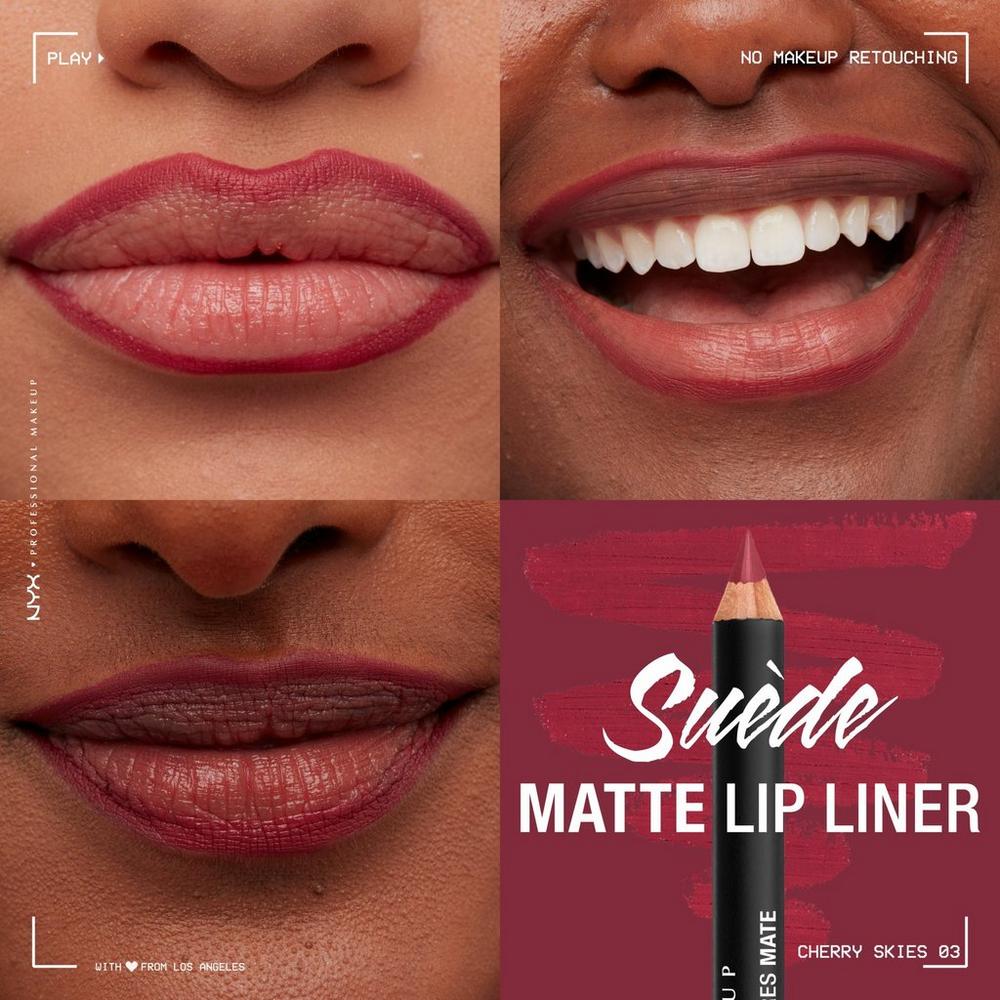 Suede Matte Lip Liner Velvet Soft Lip Pencil