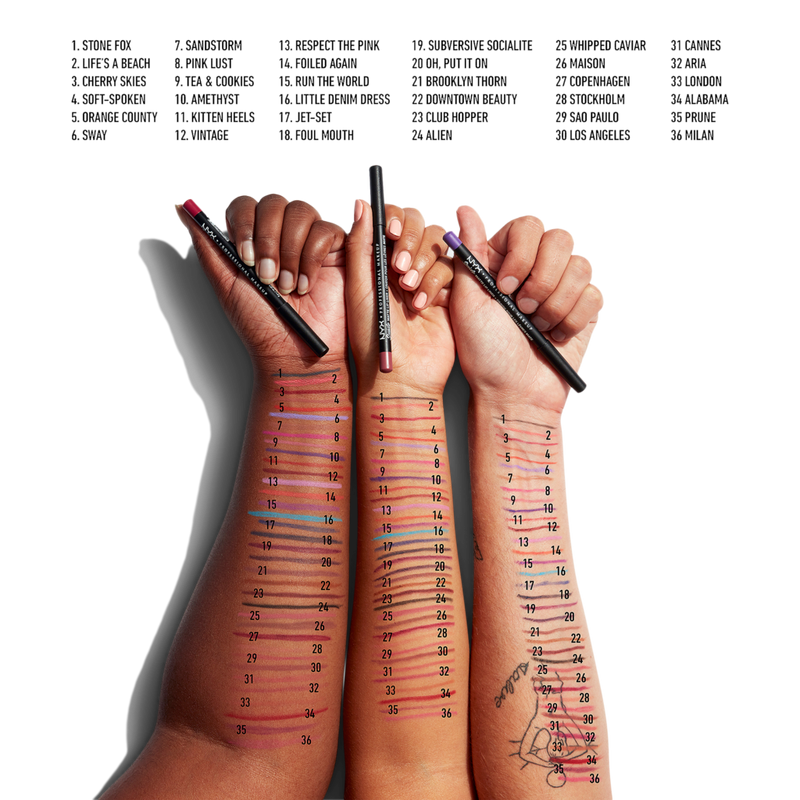 NYX Professional Makeup - Los Angeles Suede Matte Lip Liner Velvet