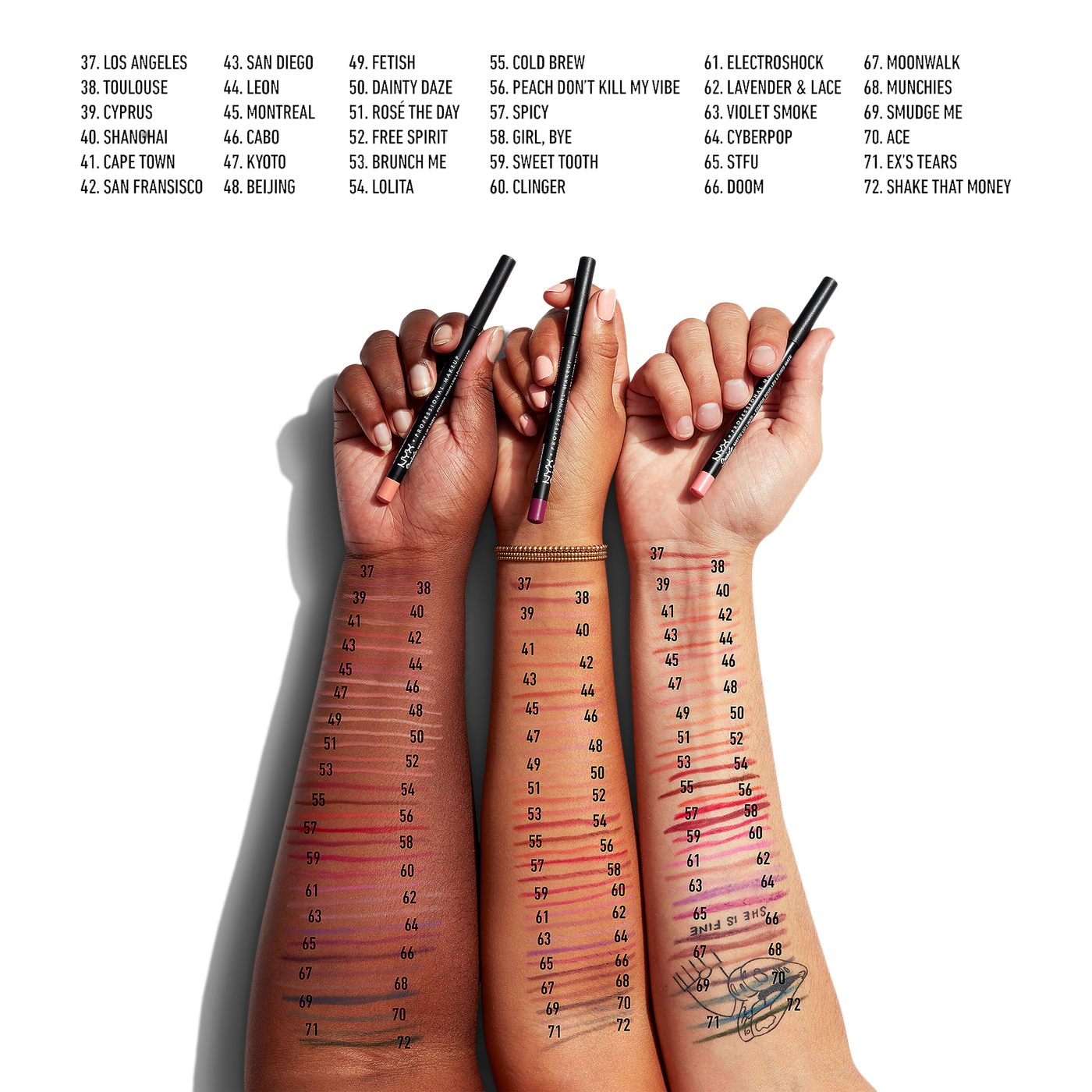 Suede Matte Lip Liner Velvet Soft Vegan Lip Pencil