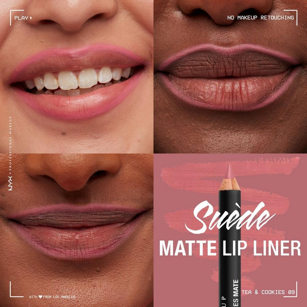 Suede Matte Lip Liner Velvet Soft Lip Pencil