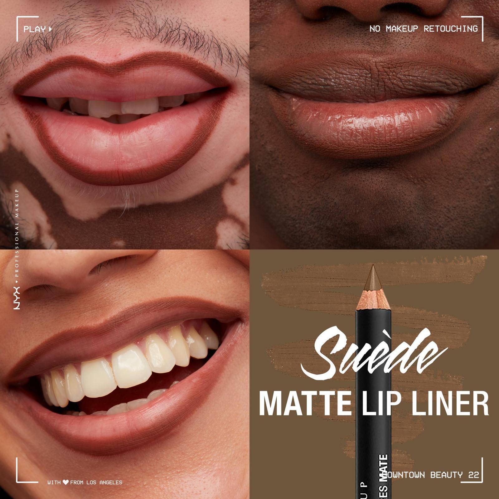 Suede Matte Lip Liner Velvet Soft Vegan Lip Pencil