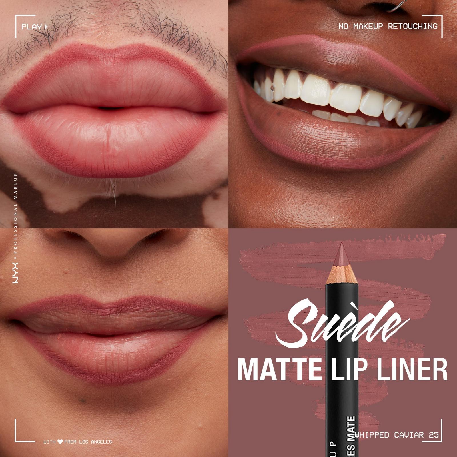 Suede Matte Lip Liner Velvet Soft Vegan Lip Pencil