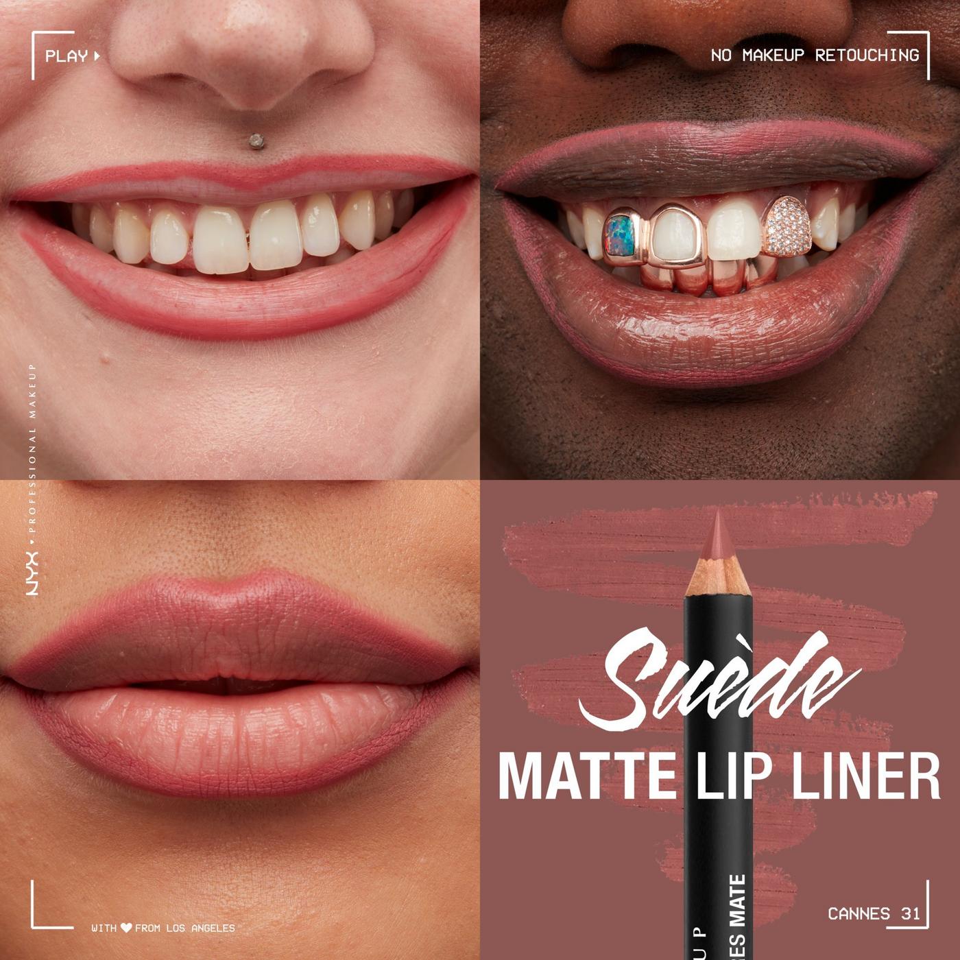 Suede Matte Lip Liner Velvet Soft Vegan Lip Pencil