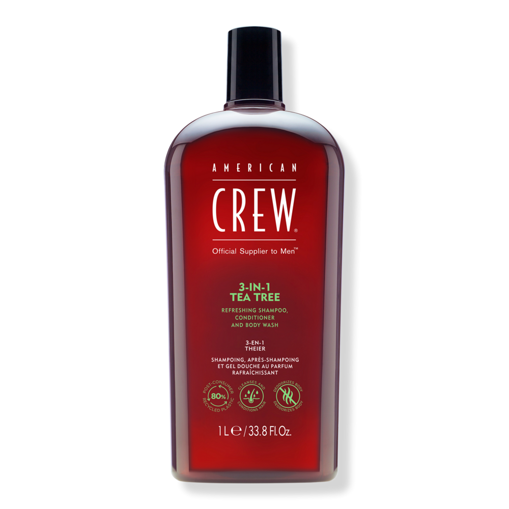 American Crew 3-in-1 Tea Tree Shampoo, Conditioner And Body Wash - 33.8 oz