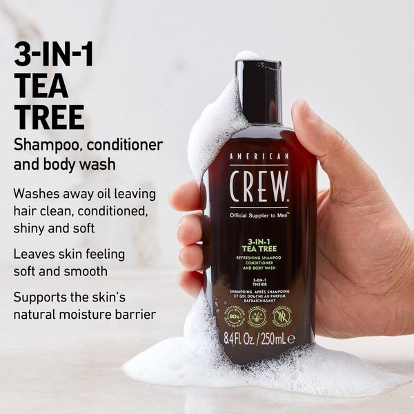 American Crew 3-in-1 Tea Tree Shampoo, Conditioner and Body Wash #3