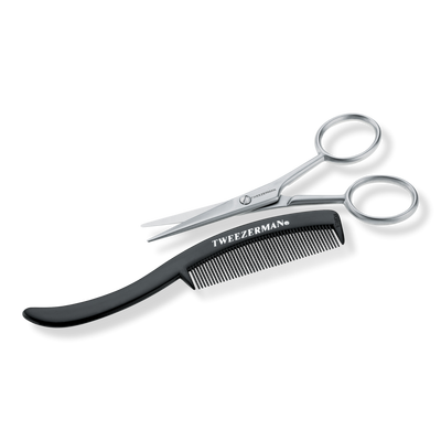 Tweezerman Men's Moustache Scissors with Comb