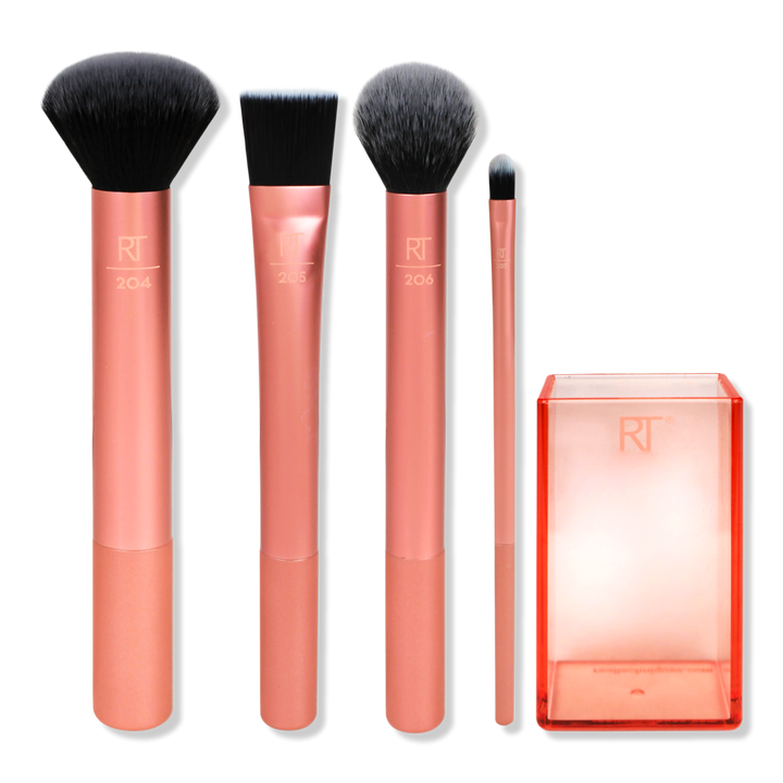 Real Techniques Flawless Base Face Makeup Brush Kit With Storage #1
