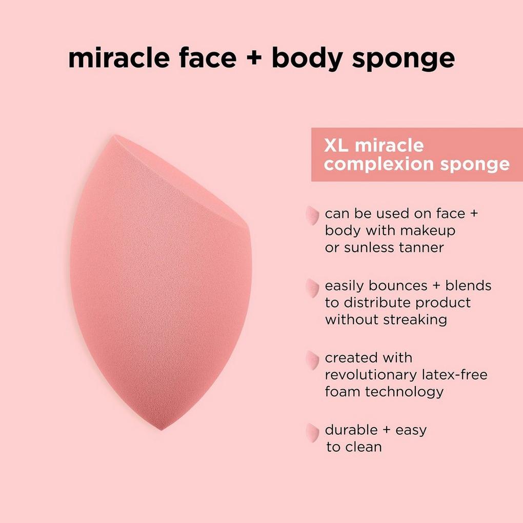 Overgang flise flyde Miracle Face + Body Makeup Blending Sponge - Real Techniques | Ulta Beauty