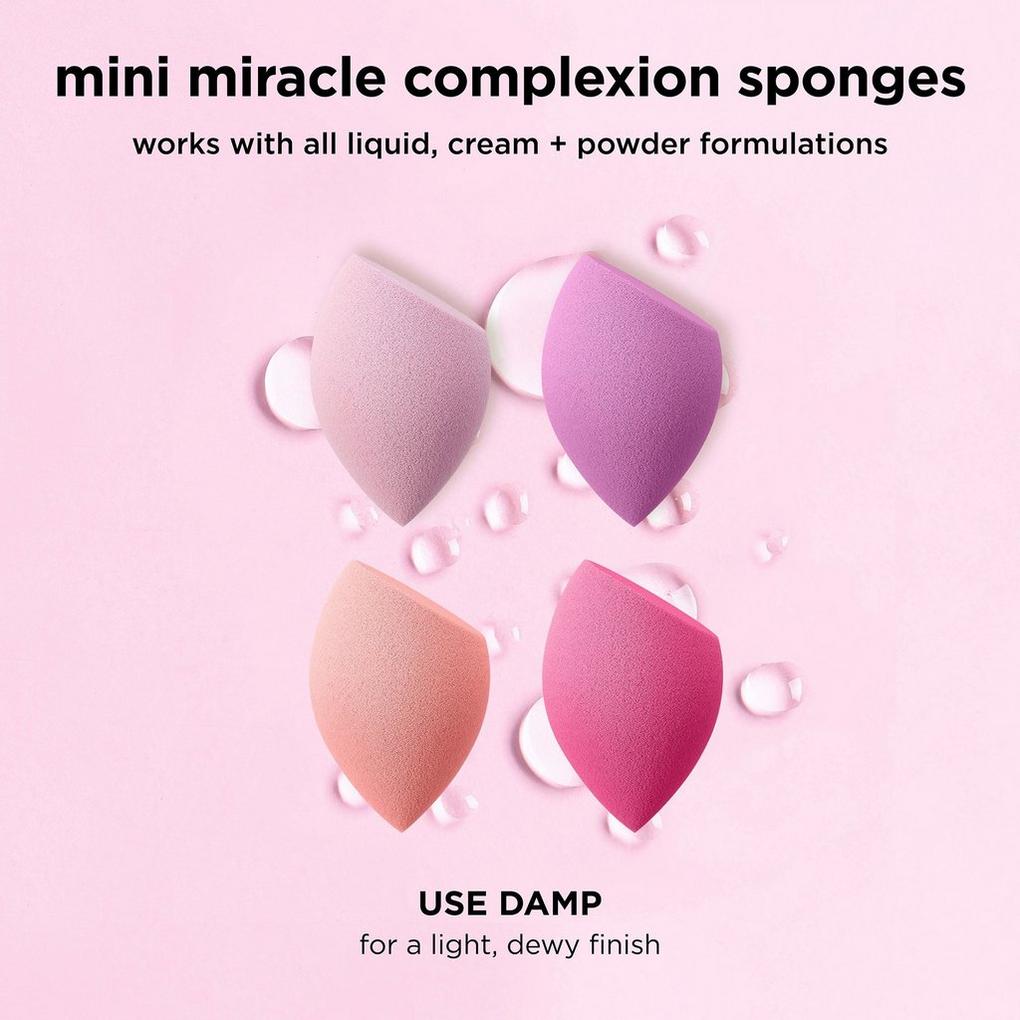 Miracle Mini Complexion Sponges - Four Pack, Real Techniques