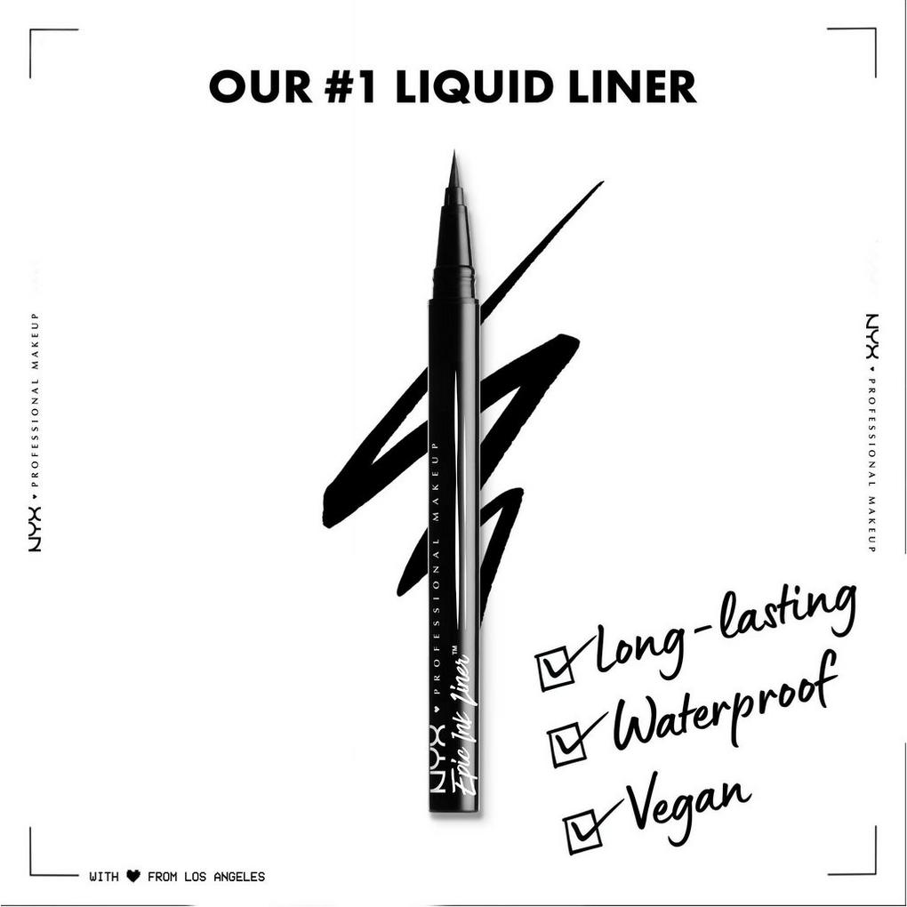 Epic Ink Vegan Waterproof Liquid Eyeliner - NYX Professional Makeup | Ulta  Beauty | Eyeliner