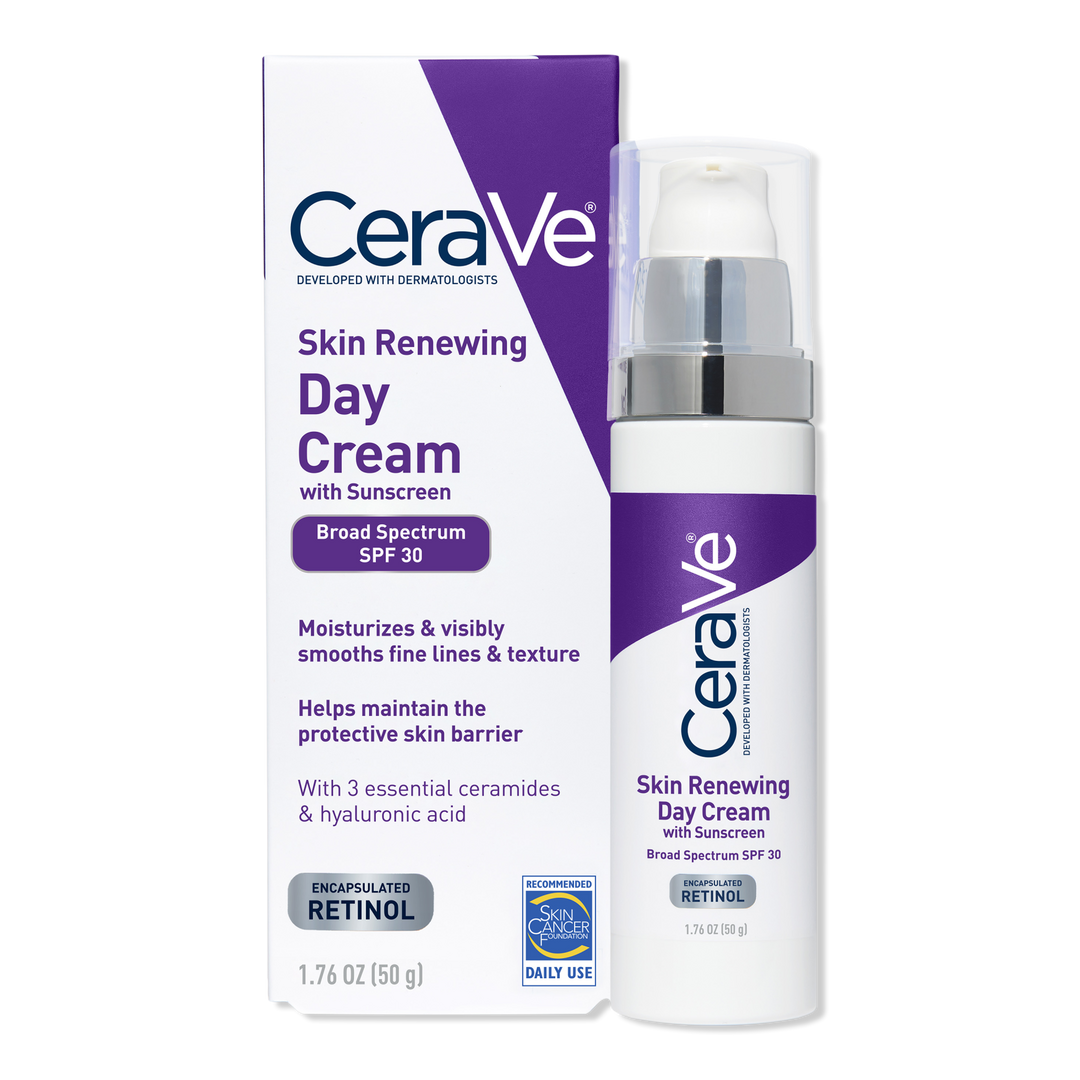 CeraVe Skin Renewing Day Cream, Face Moisturizer with SPF 30 & Retinol #1