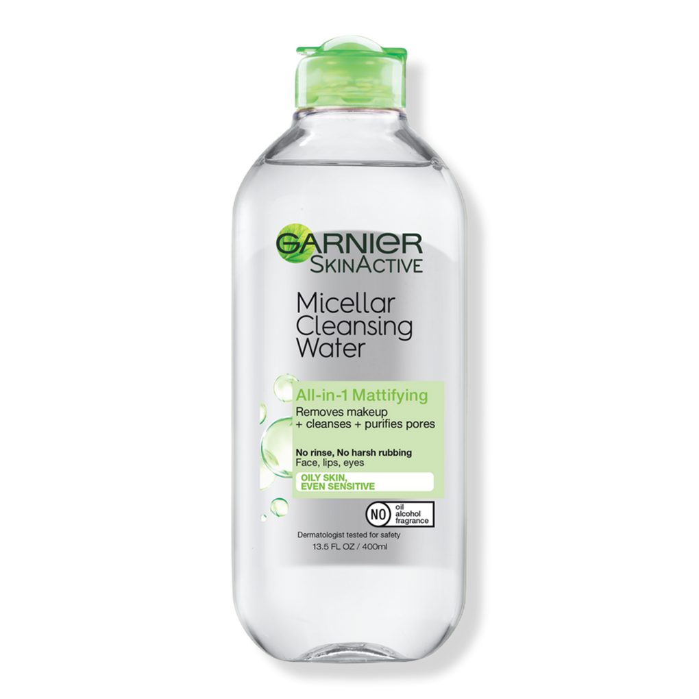 Garnier SkinActive Micellar Gentle Peeling Water with 1% PHA and Glycolic  Acid, Facial Cleanser and Makeup Remover, 2 Pack