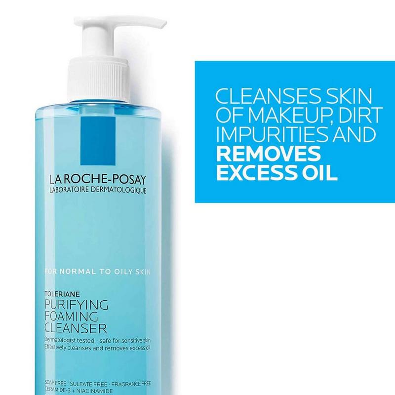 La Roche-Posay - 13.5 oz Toleriane Purifying Foaming Face Wash for