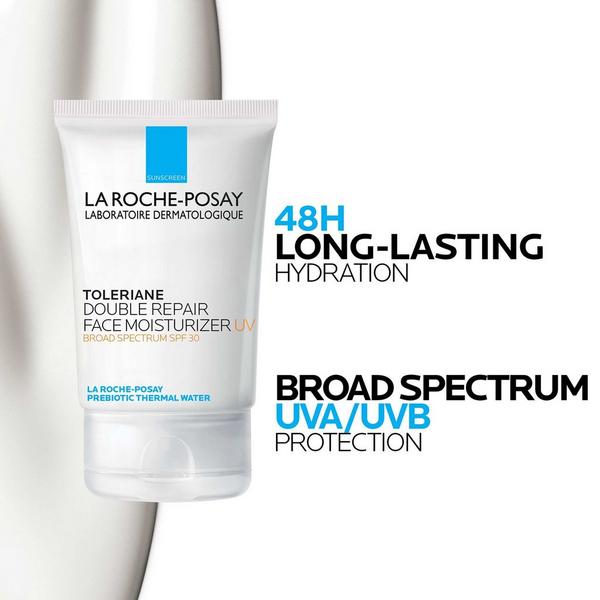 Crema Hidratante Facial Reparadora Doble Toleriane con FPS 30 2