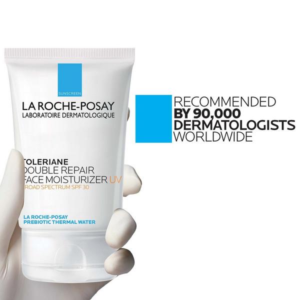 Crema Hidratante Facial Reparadora Doble Toleriane con FPS 30 3