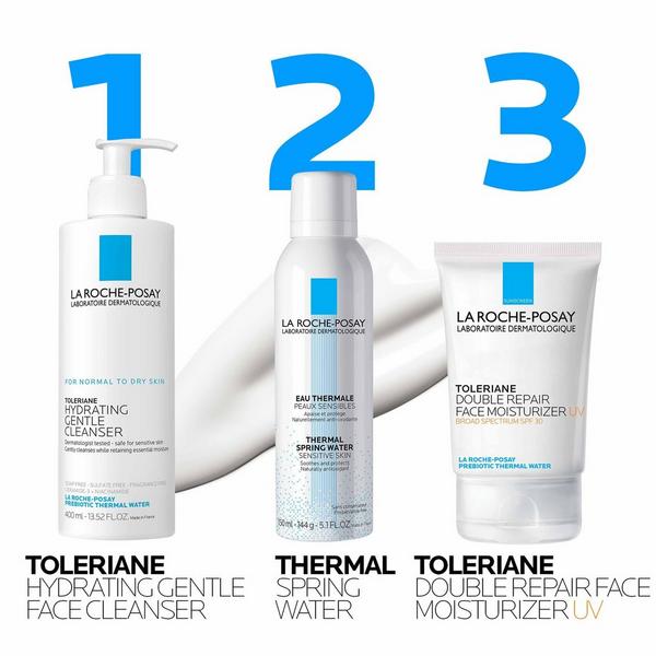 Crema Hidratante Facial Reparadora Doble Toleriane con FPS 30 7