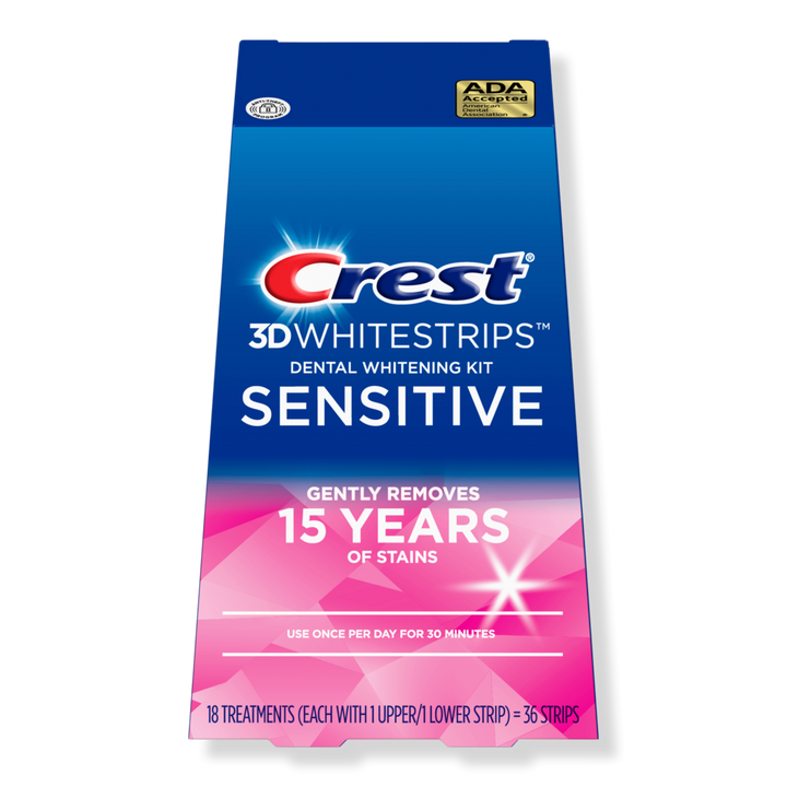 Crest 3D Whitestrips Sensitive At-home Teeth Whitening Kit #1