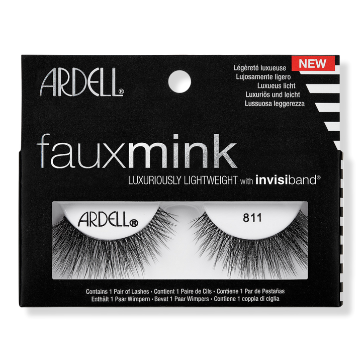 Ardell Faux Mink #811 False Eyelash, Lightweight with Invisiband #1