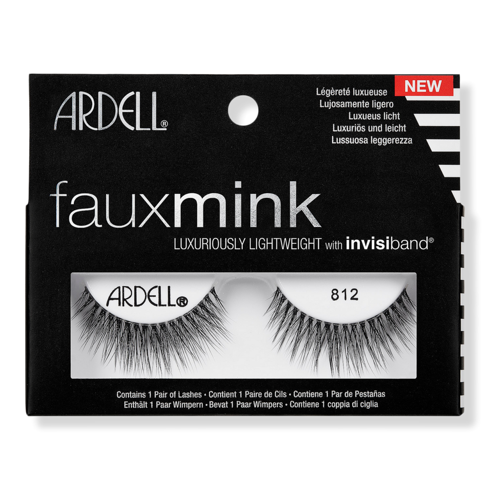 Ardell Faux Mink #812 False Eyelash, Lightweight With Invisiband