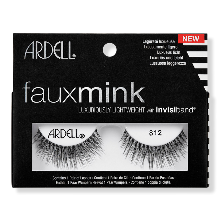 Ardell Faux Mink #812 False Eyelash, Lightweight with Invisiband #1