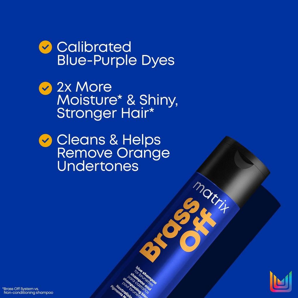 Brass Off Blue Shampoo for Brunettes - Matrix