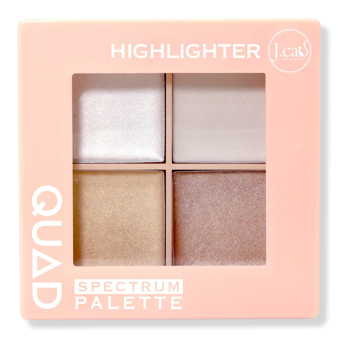 J.Cat Beauty Highlighter Quad Spectrum Palette #1