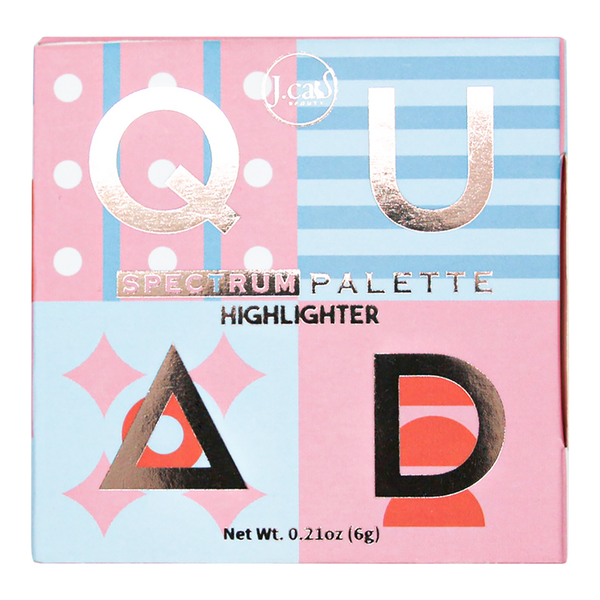 J.Cat Beauty Highlighter Quad Spectrum Palette #5