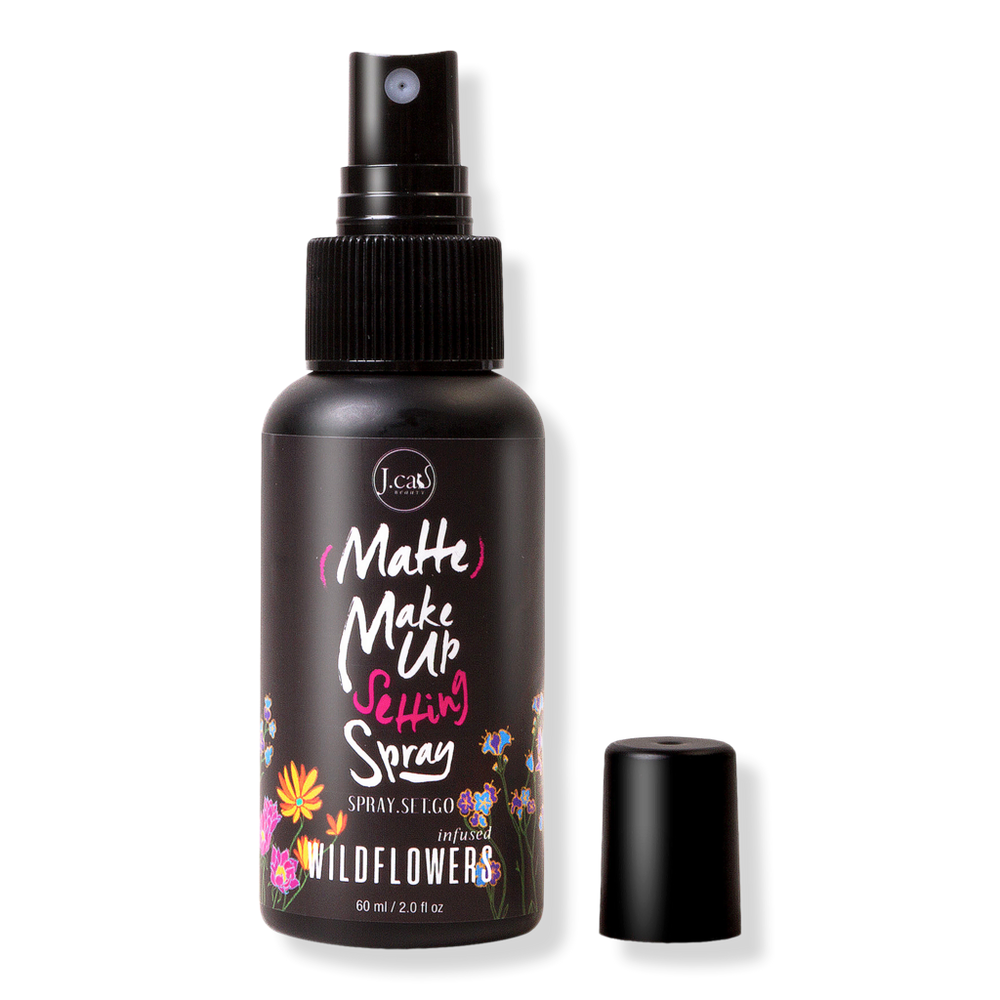 J.cat Beauty Matte Spray, Set, Go Setting Spray - Wildflower In Purple
