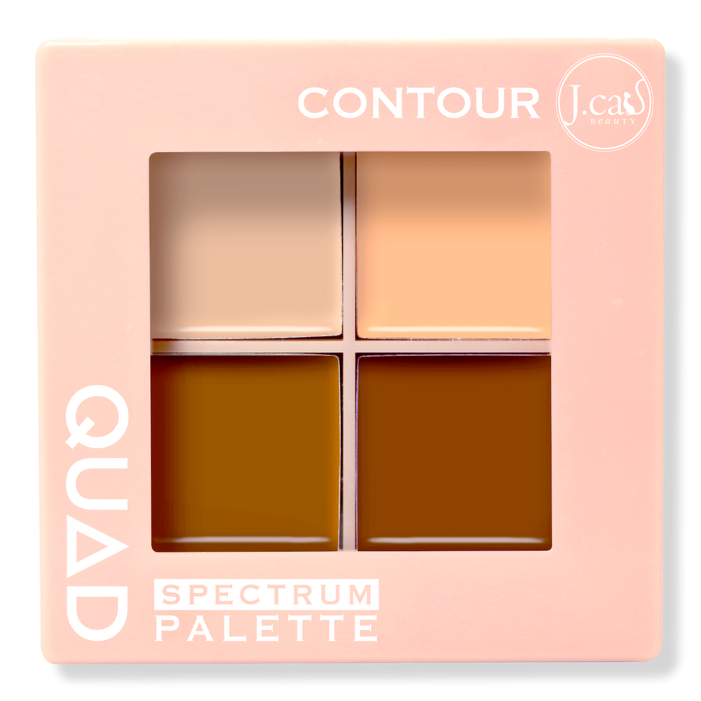 J.cat Beauty Contour Quad Spectrum Palette