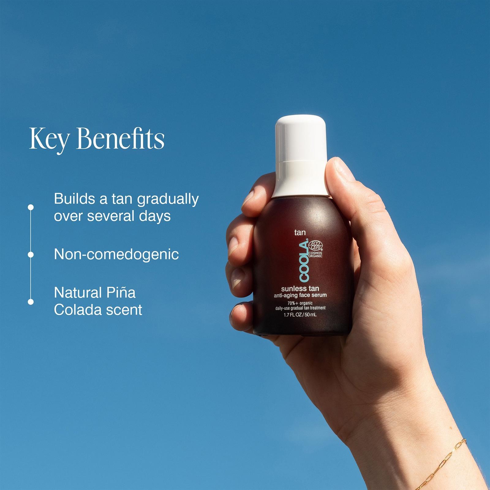 Organic Sunless Tan Anti-Aging Face Serum