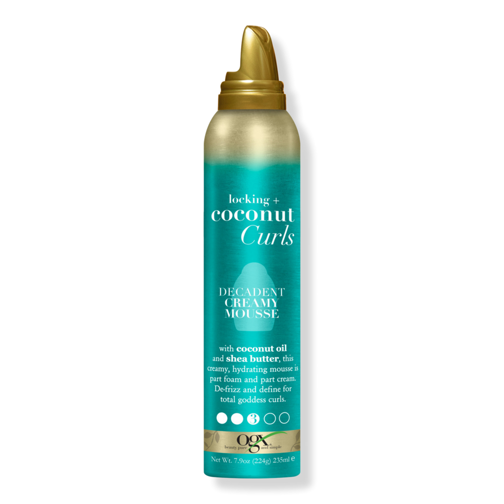 Ogx Locking + Coconut Curls Decadent Creamy Mousse