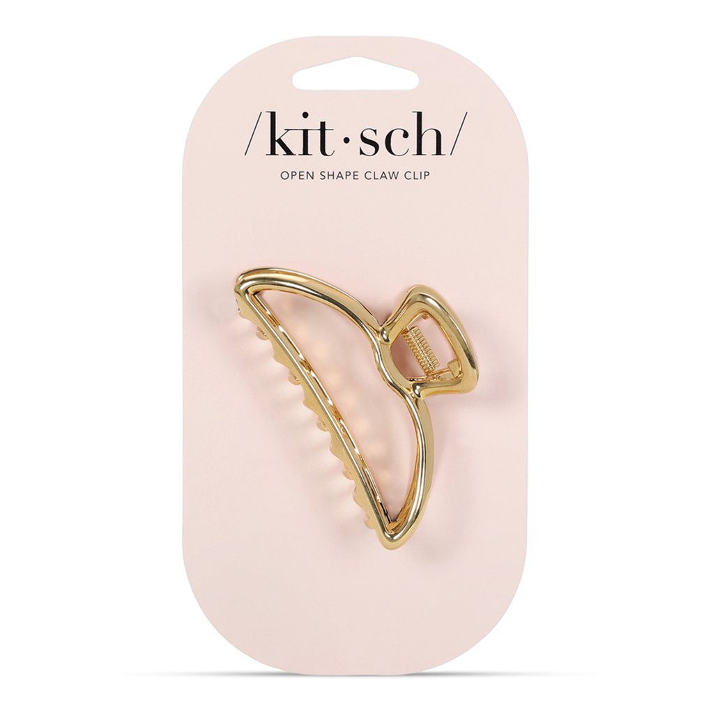 Gold Open Shape Claw Clip - Kitsch