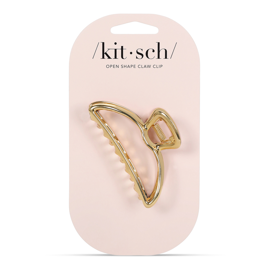 Kitsch Kit Sch Claw Clip, Open Shape, Gold