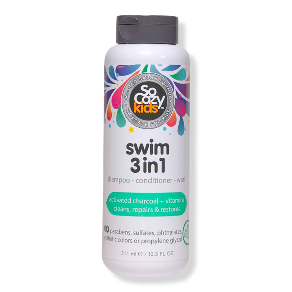 Socozy Splash Swim 3 in 1 Shampoo + Conditioner + Wash, 10.5 Ounce ( Pack May Vary )