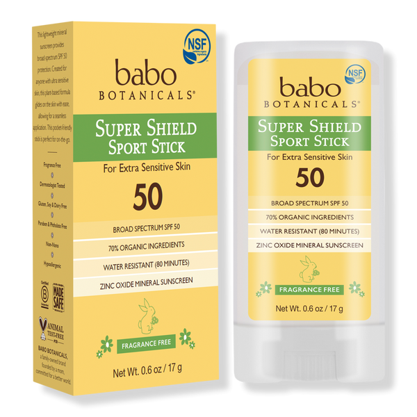 Babo Botanicals Super Shield NonNano Zinc SPF 50 Fragrance Free