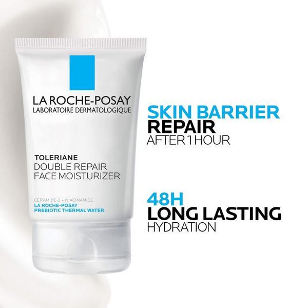 Crema hidratante facial reparadora Toleriane Double Repair con niacinamida 4