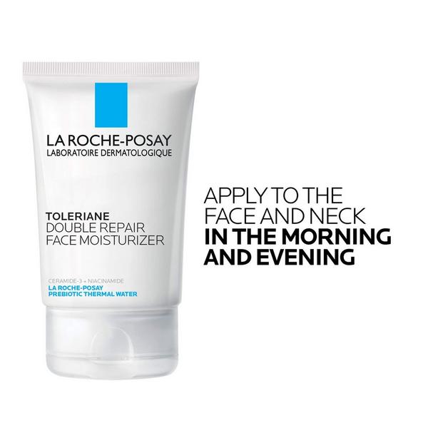 Crema hidratante facial reparadora Toleriane Double Repair con niacinamida 5