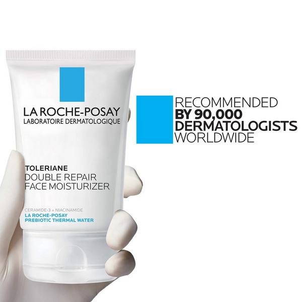Crema hidratante facial reparadora Toleriane Double Repair con niacinamida 6