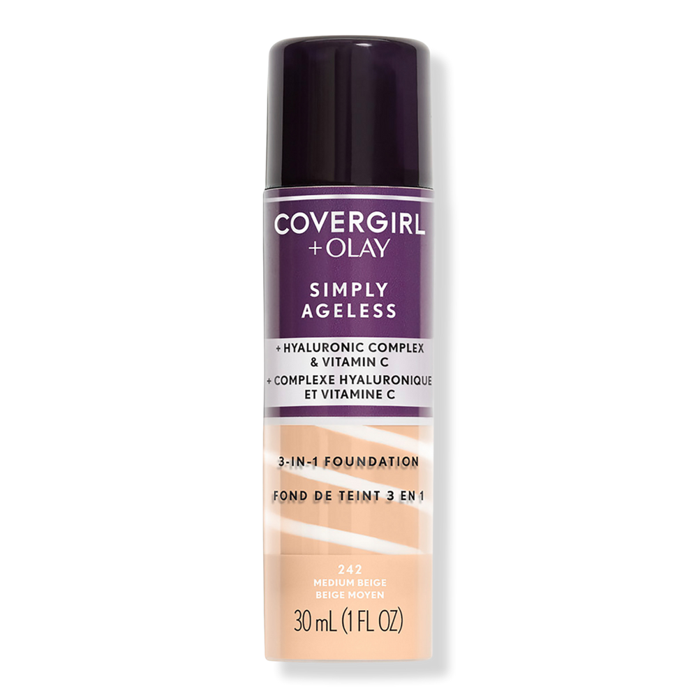 Covergirl Olay Simply Ageless 3-in-1 Liquid Foundation - Medium Beige In Brown