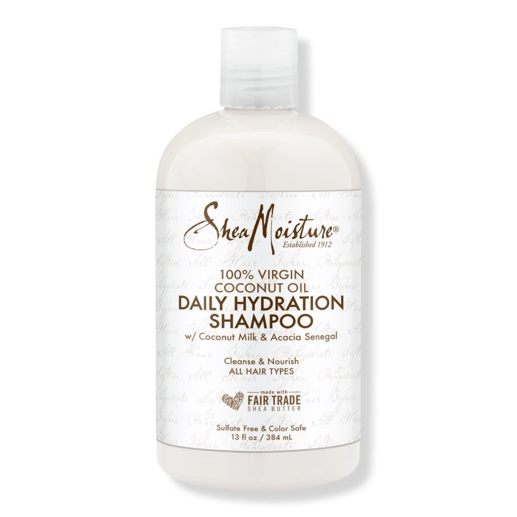 100% Virgin Coconut Oil Hydration Shampoo SheaMoisture |