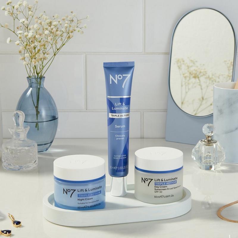 No7 - 1.6 oz Lift & Luminate Triple Action Face Serum | Ulta Beauty