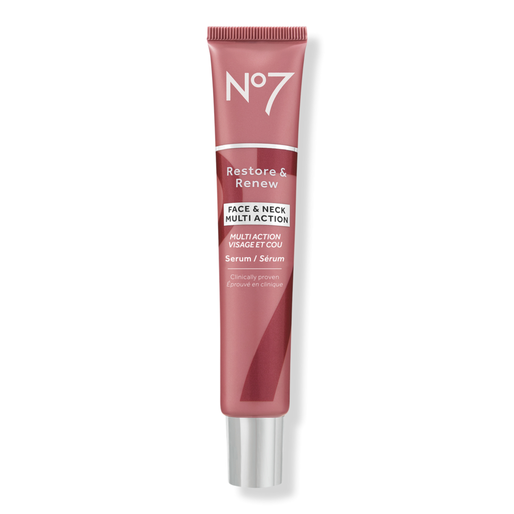 No7 Restore & Renew Face & Neck Multi Action Serum - 1.6 oz