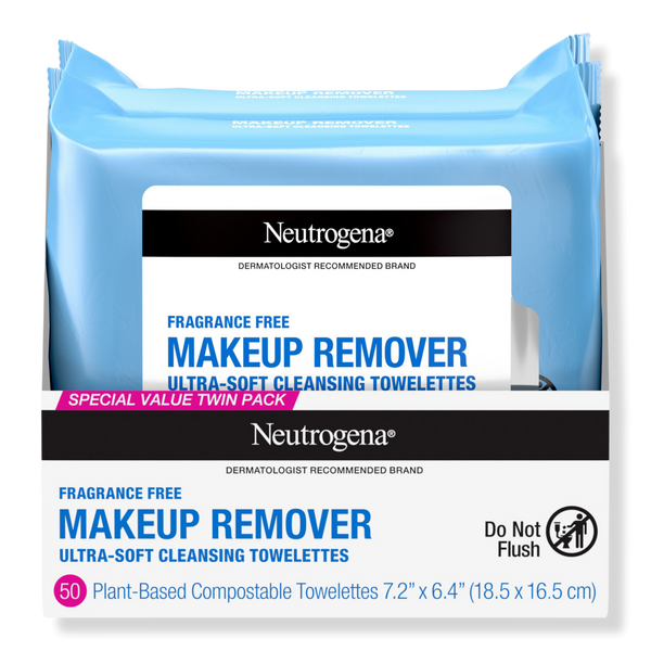 Neutrogena Fragrance-Free Makeup Remover Cleansing Towelettes Twin Pack #1