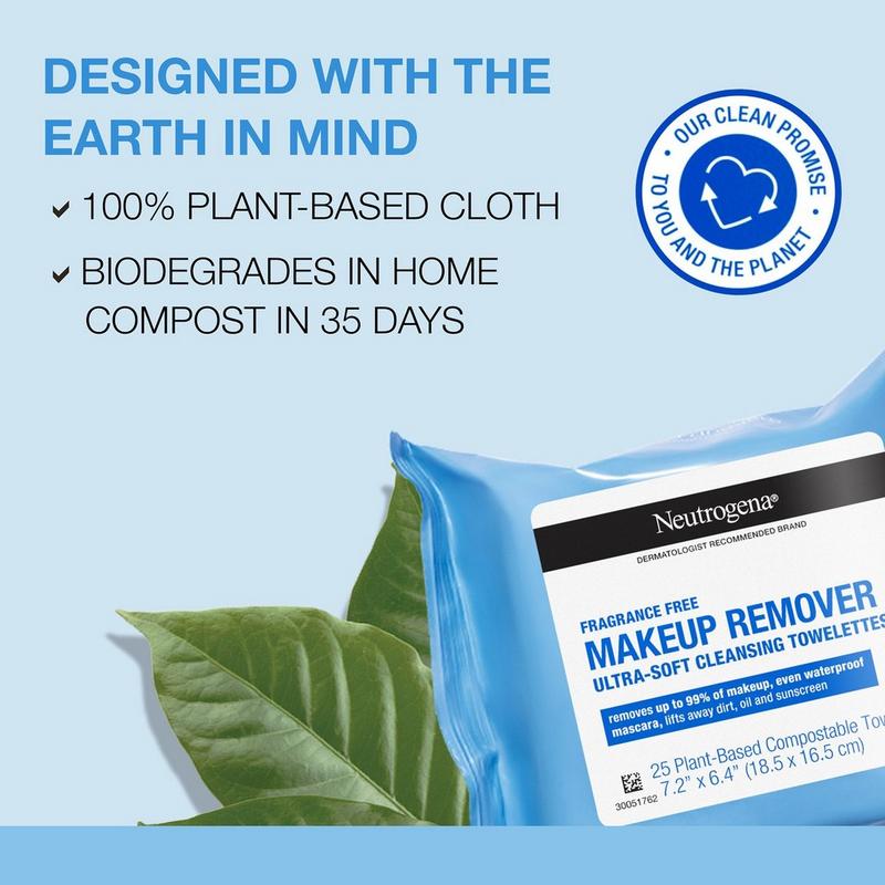 Fragrance-Free Makeup Remover Cleansing Towelettes Twin Pack