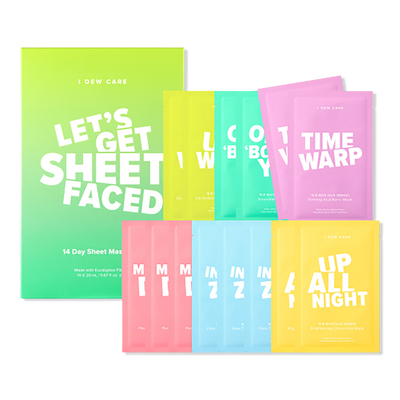 I Dew Care Let's Get Sheet Faced Sheet Mask Set