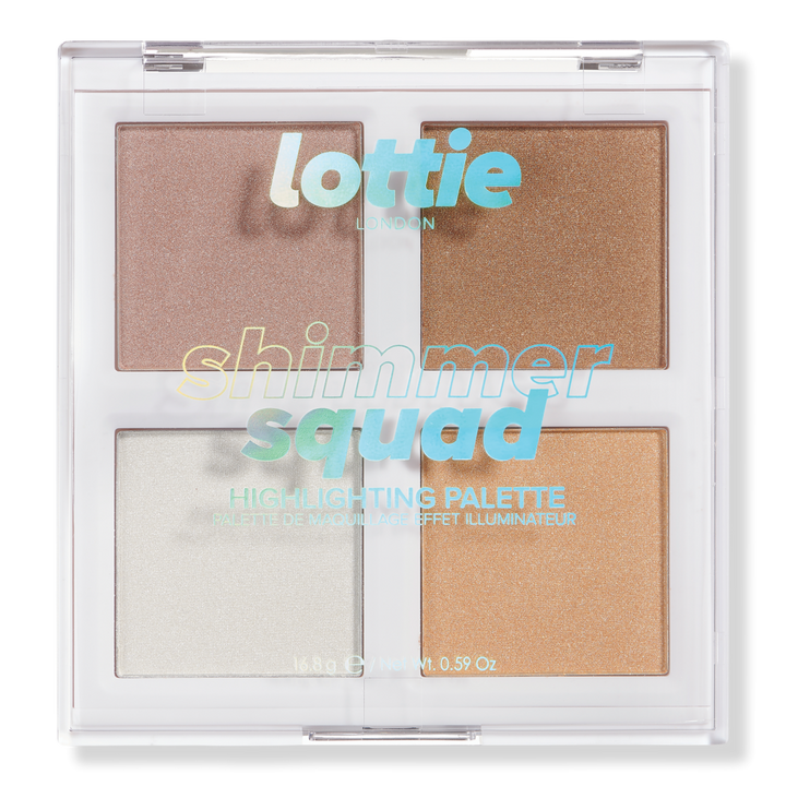Lottie London Shimmer Squad Powder Highlighter Quad #1