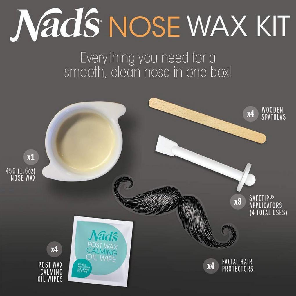 Nose Ear Hair Removal Wax Kit Sticks Easy Mens Nasal Waxing