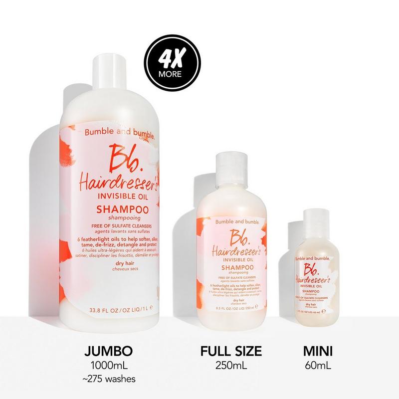 Shampoing Bumble And Bumble Invisible Oil - 60ml - Hydratant Et Réparateur Pour Cheveux Secs