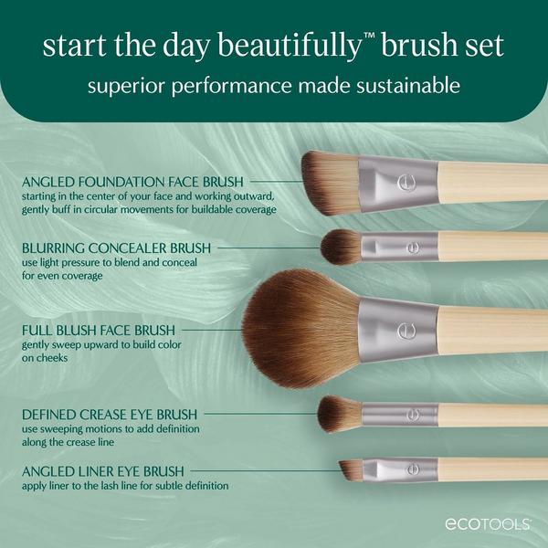 EcoTools Start The Day Beautifully Makeup Brush Set #2